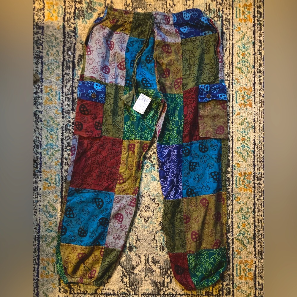 Mushroom Hippie Pants